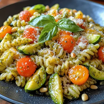 Pesto Primavera Pasta Delight: A Fresh and Flavorful Vegan Recipe