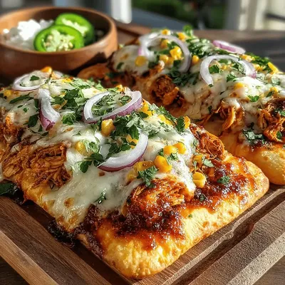 Smoky BBQ Chicken Flatbread Recipe