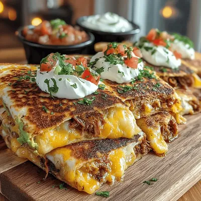 Avocado Bliss Chicken Quesadillas