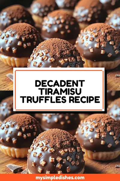 Decadent Tiramisu Truffles Recipe