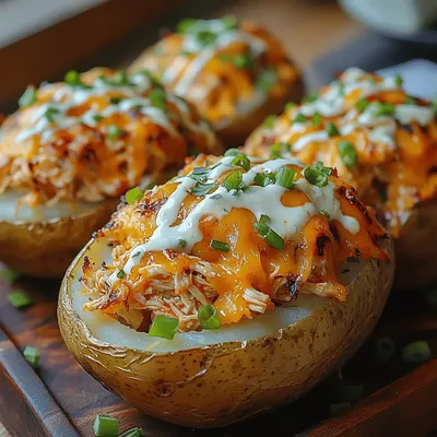 Buffalo Bliss Stuffed Potatoes: A Flavorful Delight