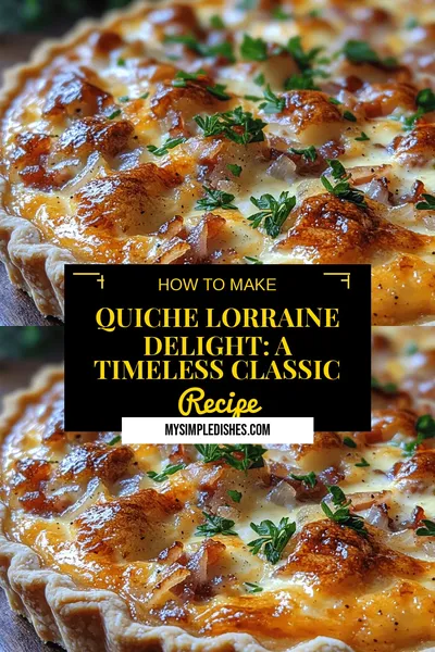 Quiche Lorraine Delight: A Timeless Classic