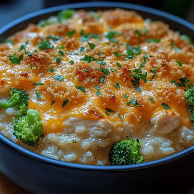 Cheesy Chicken Broccoli Rice Casserole: A Comforting All-in-One Meal