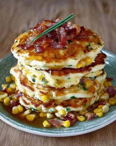 Bacon and Corn Griddle Cakes