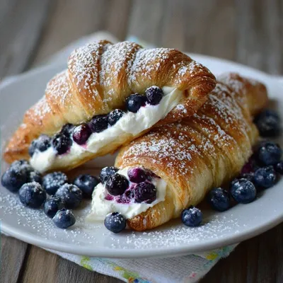 Blueberry Cheesecake Crescent Rolls