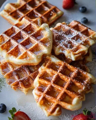 Buttery Belgian Liege Waffles
