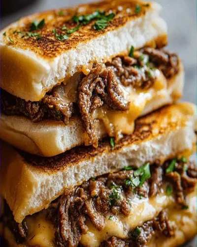 Cheesy Hot Beef Sandwiches Recipe – Easy and Delicious Meal
