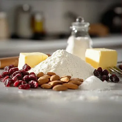 Cranberry Almond Shortbread Cookies : A Vegan Holiday Treat