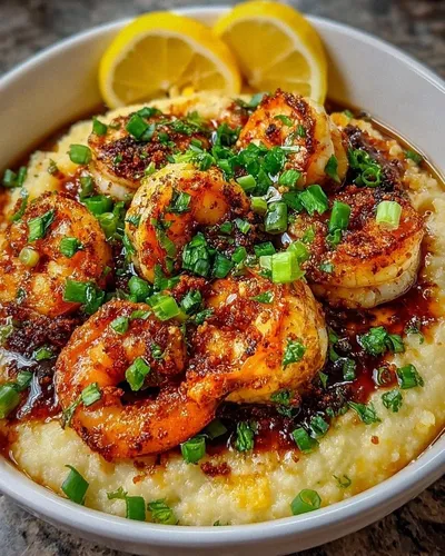 Crispy Cajun Shrimp Grits Bowls
