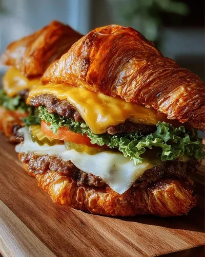 Croissant Smash Burgers