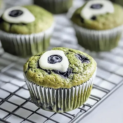 Delicious Blueberry Matcha Muffins for a Brain Boosting Snack