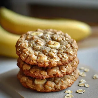 Easy Banana Oatmeal Cookies Recipe