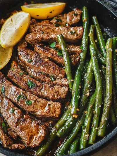 Garlic Butter Steak and Lemon Green Beans Skillet: An Incredible Ultimate Recipe