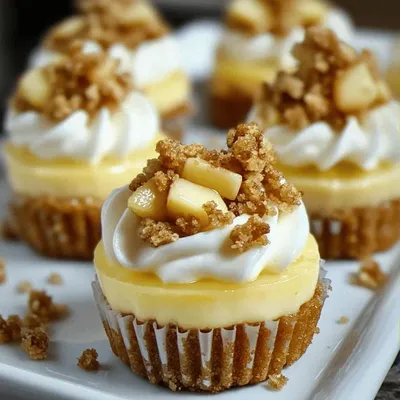 Indulge in Apple Crisp Mini Cheesecakes for Cozy Fall Treats