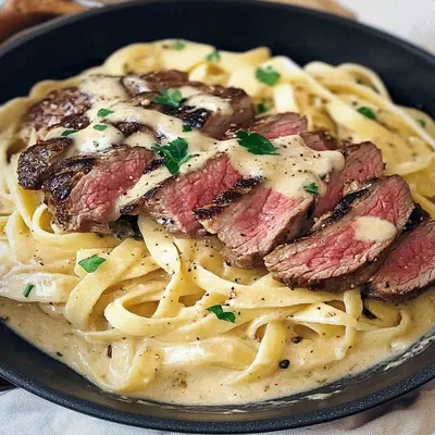 Indulgent Steak Alfredo: A Creamy Dinner Delight