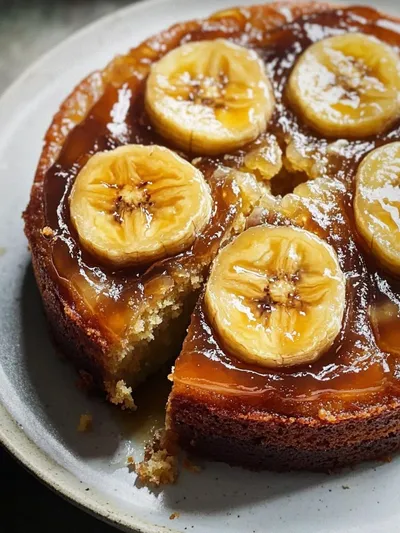 Irresistible Caramelized Banana Upside Down Cake Recipe