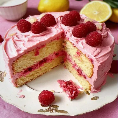 Irresistible Valentine Lemon Raspberry Cake Recipe
