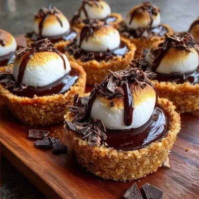 Mini S’mores Tarts with Ganache