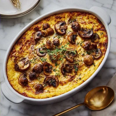 Mushroom Polenta Casserole – Creamy Comfort Food with a Savory Twist