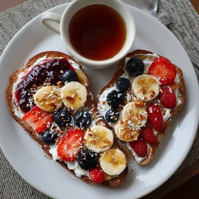 Nourishing Banana Split Breakfast Toast