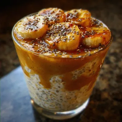 Peanut Butter Banana Overnight Oats