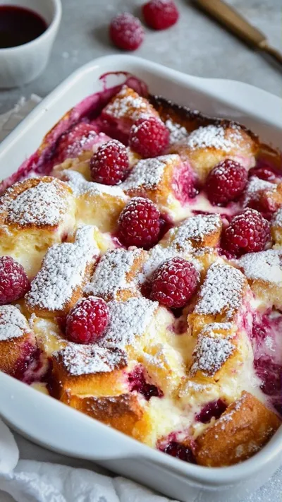 Raspberry Cheesecake French Toast Casserole: A Morning Symphony of Flavors