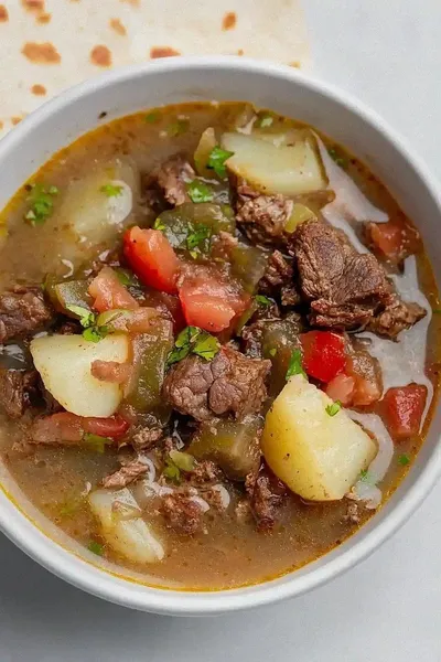 Rustic Potato Hatch Chile Stew