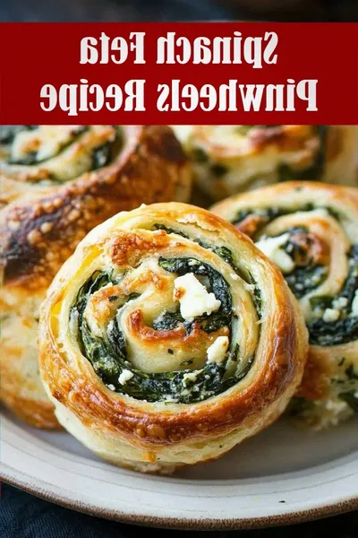 Spinach Feta Pinwheels Recipe