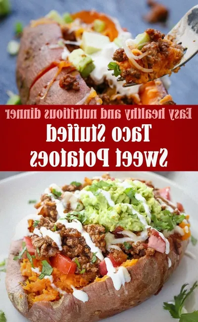 Taco Stuffed Sweet Potatoes (Easy Healthy Dinner)