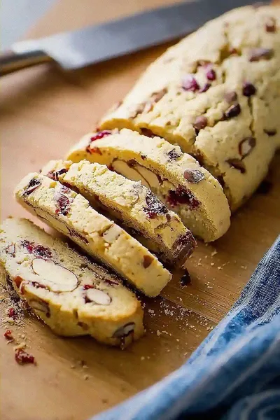 Traditional Cranberry Biscotti