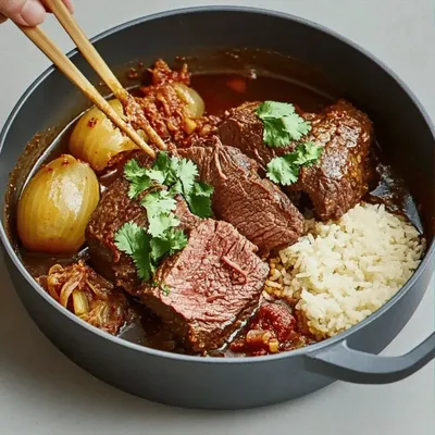 Korean Style Pot Roast: Tender Comfort Food Delight