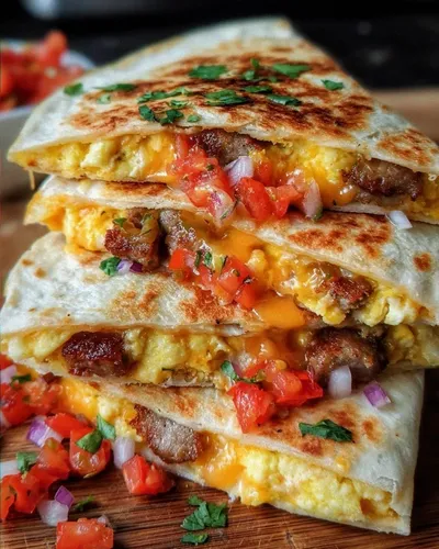 Eggs Bacon Quesadillas