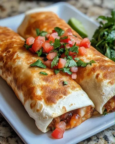 Beef and Cheese Chimichangas Recipe