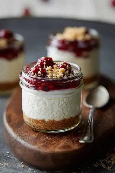 Healthier No-Bake Cheesecake in a Jar