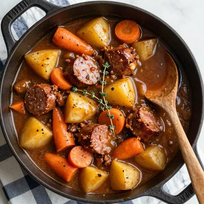 Budget Friendly Potato and Sausage Stew Hearty