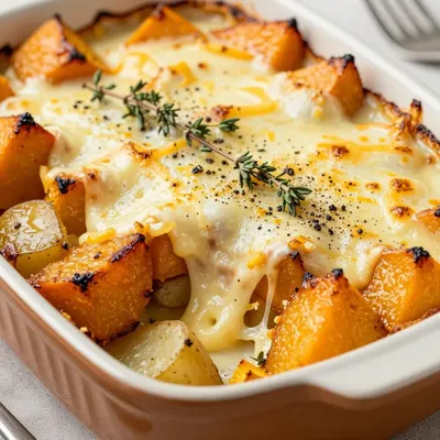 budgetfriendly one pot winter squash and potato casserole