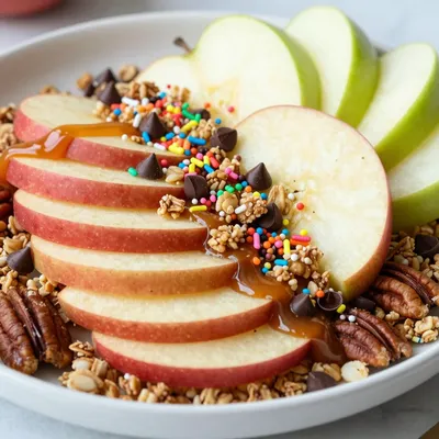 Caramel Apple Nachos for Playoff Parties