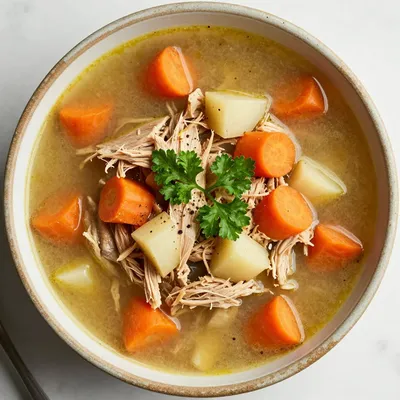 cozy slow cooker turkey carrot and parsnip soup for winter nights