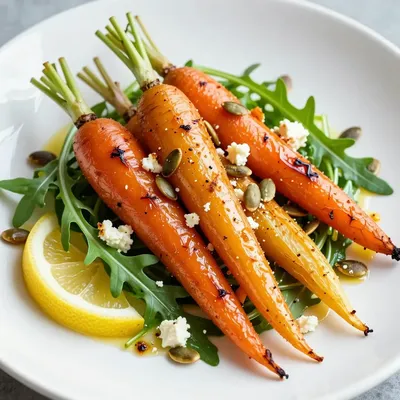 easy meal prep roasted carrot and parsnip salad with lemon dressing
