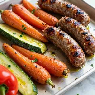 Easy Sheet Pan Sausage and Veggies for Post-Holiday Detox