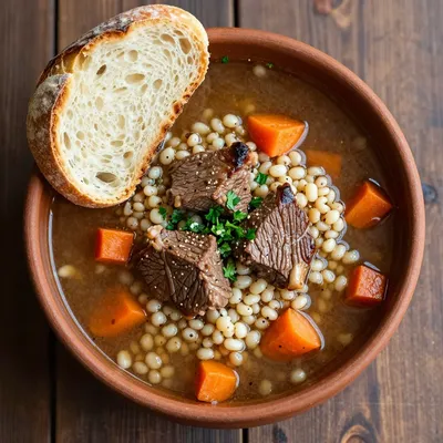 Healthy Hearty Beef and Barley Soup for Winter Nights