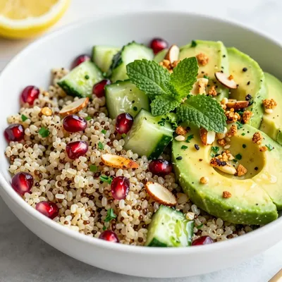 Healthy Meal Prep Quinoa Salad for January