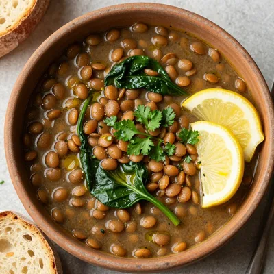 hearty highprotein lentil and spinach stew for nourishing family meals