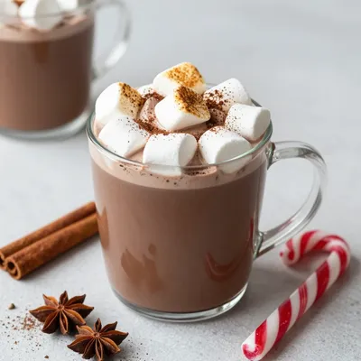 Homemade Hot Chocolate with Marshmallows for Kids