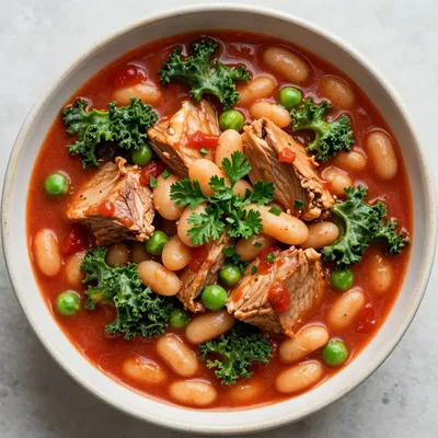 Low Calorie Turkey and Bean Stew for Immunity