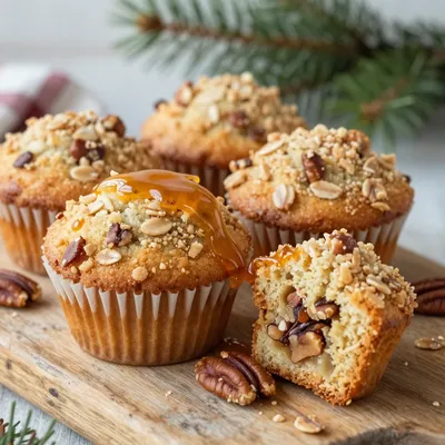 maple pecan streusel muffins perfect for holiday breakfast gatherings