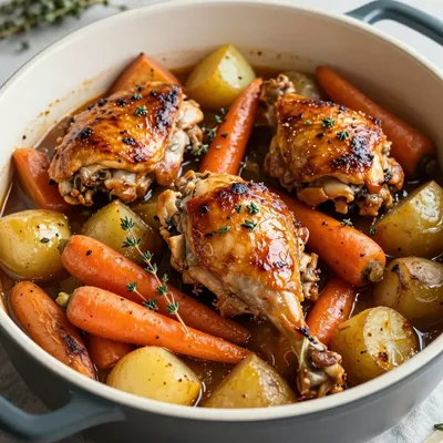meal prep one pot chicken and root vegetable casserole for busy families