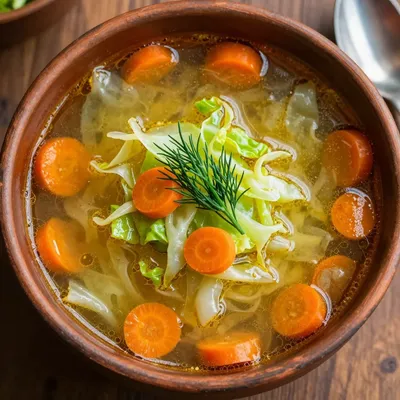 Pantry Clean-Out Soup with Cabbage and Carrots