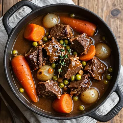 slow cooker beef and carrot stew with winter vegetables for cold days