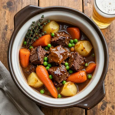 Slow Cooker Beef Stew for NFL Playoff Nights